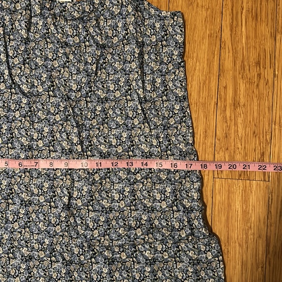 Vintage Byer Too Blue Floral Dress Size 13 - Picture 5 of 5